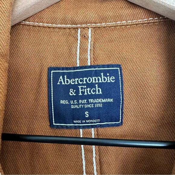 Abercrombie & Fitch Caramel Brown Utility Jumpsuit Long Sleeve Pant Romper - Picture 5 of 9